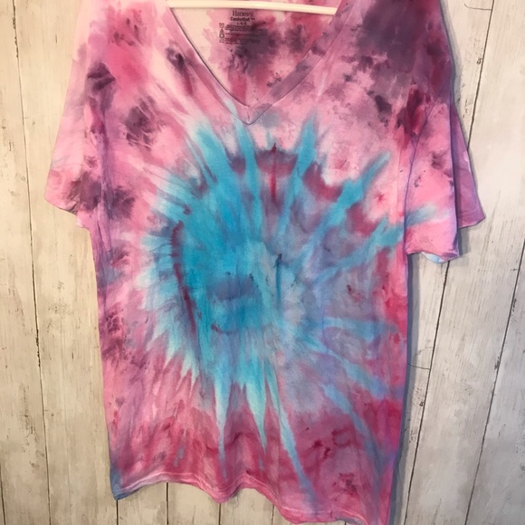 Custom Tie Dye Tshirt Unisex Size Large - Picture 7 of 8